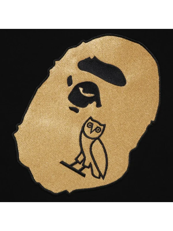 BAPE x OVO Ape Head Hoodie Black