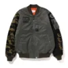 BAPE x OVO Loose Fit MA-1 Bomber Jacket