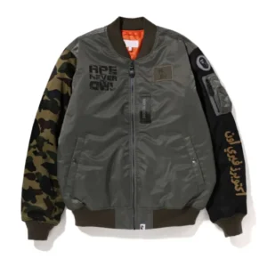 BAPE x OVO Loose Fit MA-1 Bomber Jacket