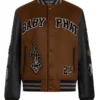 Baby Phat Varsity Jacket Brown