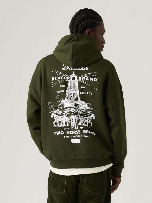 Levi's x Barbour Graphic Hoodie | Barbour x Levi's Hoodie