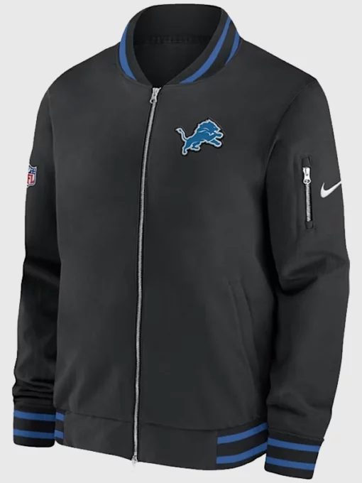 Detroit-Lions-Black-Sideline-Jacket