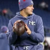 Drake Maye Patriots Rivalries Storm Blue Sideline Hoodie