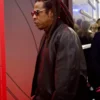 F1 Grand Prix f Las Vegas Jay-Z Black Leather Jacket