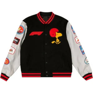 F1 Las Vegas Grand Prix x Peanuts Varsity Jacket