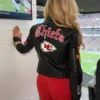 Gracie Hunt Chiefs Black Leather Jacket
