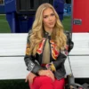 Gracie Hunt Chiefs Jeff Hamilton Leather Jacket