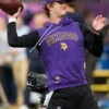 J.J. McCarthy Vikings Nike 2025 Sideline Sleeveless Hoodie