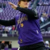 J.J. McCarthy Vikings Sideline Sleeveless Hoodie