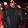 Jay-Z F1 Grand Prix Las Vegas Black Leather Jacket