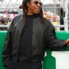 Jay-Z F1 Las Vegas Grand Prix Black Leather Jacket