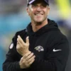 John Harbaugh Baltimore Ravens Black Hoodie