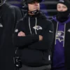 John Harbaugh Ravens Black Hoodie