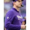 Kevin O'Connell Minnesota Vikings Sideline Long Sleeve Hoodie T-Shirt Purpe