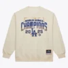 LA Dodgers 2025 World Series Champions Sweatshirt Cream