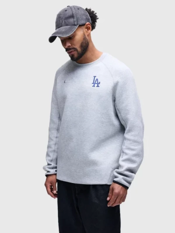 LA Dodgers Nike Tech Fleece Grey Sweatshirt