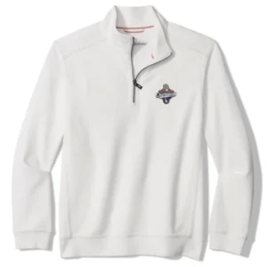 LA Dodgers Tommy Bahama 2025 World Series Champions Half-Zip Jacket White