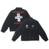 Lewis Hamilton +44 Steadman Stars Zip Up Quilted Jacket Black