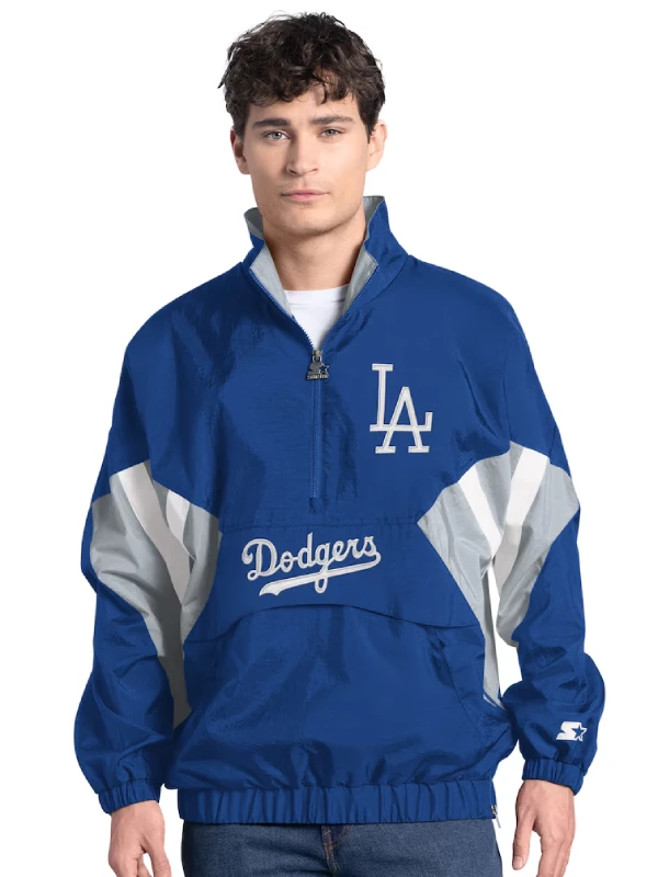 Los Angeles Dodgers Cooperstown Chief Half-Zip Jacket