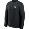 Los Angeles Dodgers Nike Black Tech Fleece Raglan Sweatshirt
