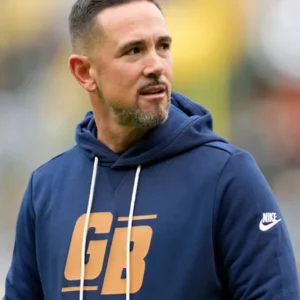 Matt LaFleur Packers Alt Offensive Set Play Nike Sideline Hoodie
