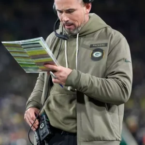 Matt LaFleur Packers Salute To Service Bomber Jacket 2025