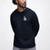 Men's Los Angeles Dodgers Nike Black Tech Fleece Raglan Sweatshirt