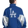 Men's Los Angeles Dodgers Starter Royal Cooperstown Chief Half-Zip Pullover Jacket