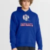 Men's Nike Royal New England Patriots Best Season Rewind Club Pullover Hoodie
