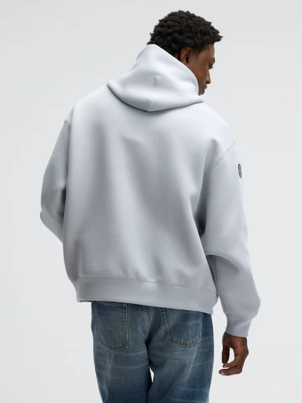 Men's Seattle Seahawks Nike Gray 2025 Rivalries Collection Oversized Tech Fleece Hoodie