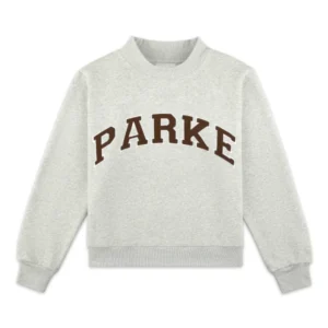 Parke Texas Varsity Mockneck Sweatshirt Grey