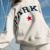 Parke Varsity Star Grey Hoodie