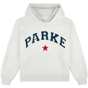 Parke Varsity Star Hoodie Grey