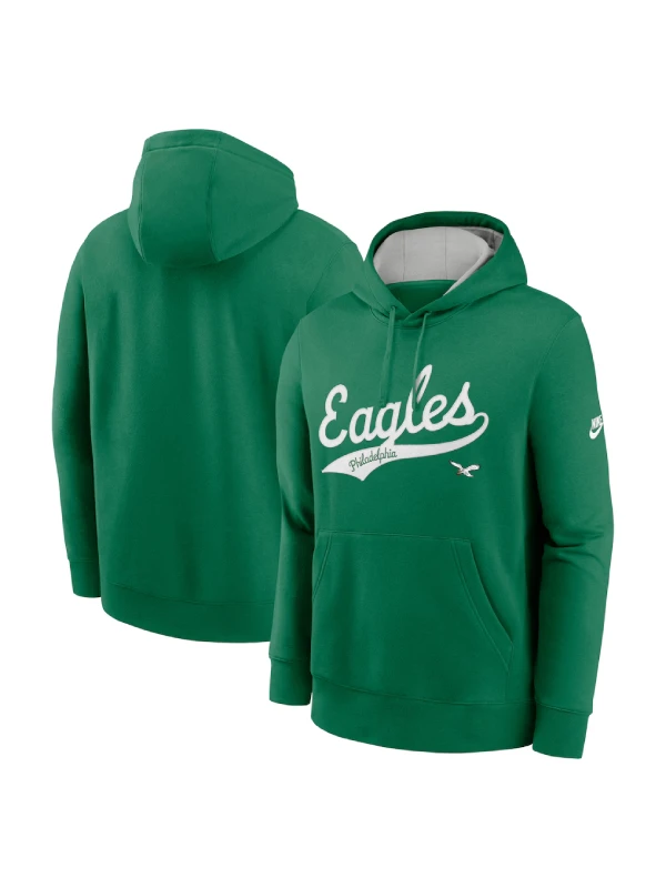 Philadelphia Eagles Rewind Club Hoodie Kelly Green
