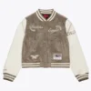 Philadelphia Eagles Tan-Cream Varsity Jacket