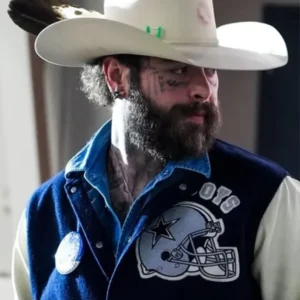 Post Malone Thanksgiving Halftime Show 2025 Cowboys Varsity Jacket