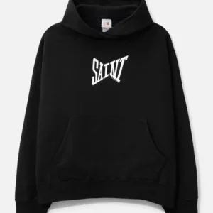 Saint Michael Ribbon Saint Hoodie Black