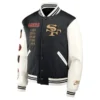 San Francisco 49ers Nike Black 2025 Rivalries Collection Full-Snap Varsity Jacket