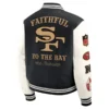 San Francisco 49ers Nike Black Rivalries Varsity Jacket