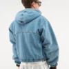 Scuffers Denim Hooded Work Jacket Blue