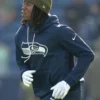 Seattle Seahawks Navy Nike Sideline Initial Home Navy Hoodie