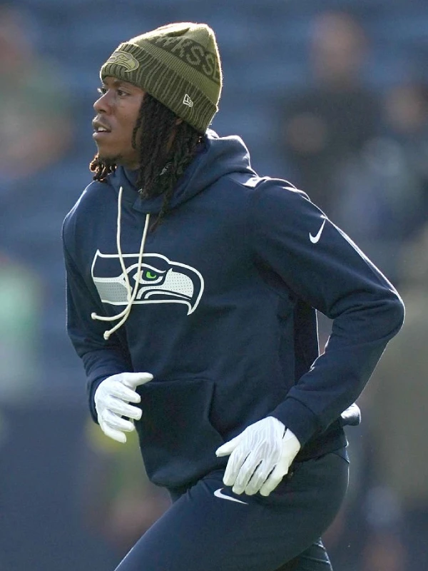 Seattle Seahawks Navy Nike Sideline Initial Home Navy Hoodie