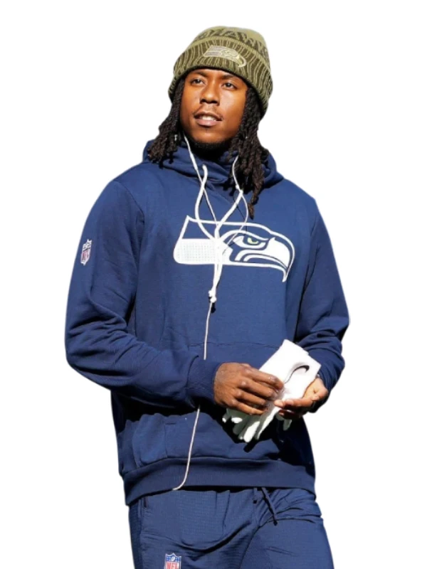 Seattle Seahawks Nike Sideline Initial Home Hoodie Navy