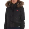 Superdry Study Duffle Jacket Black