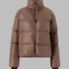Svea Brown Jakke Volume Puffer Jacket