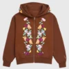 Taylor Swift The Eras Tour Acoustic Piano Zip Up Hoodie Brown