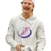 Yanni Gourde Tampa Bay Lightning Hoodie White