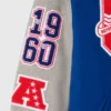 2025 Buffalo Bills OVO Wool Varsity Jacket in Blue & Grey