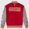 2025 San Francisco 49ers OVO Varsity Jacket Red