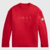 2026 Winter Olympics Polo Ralph Lauren Team USA Mockneck Sweatshirt Red